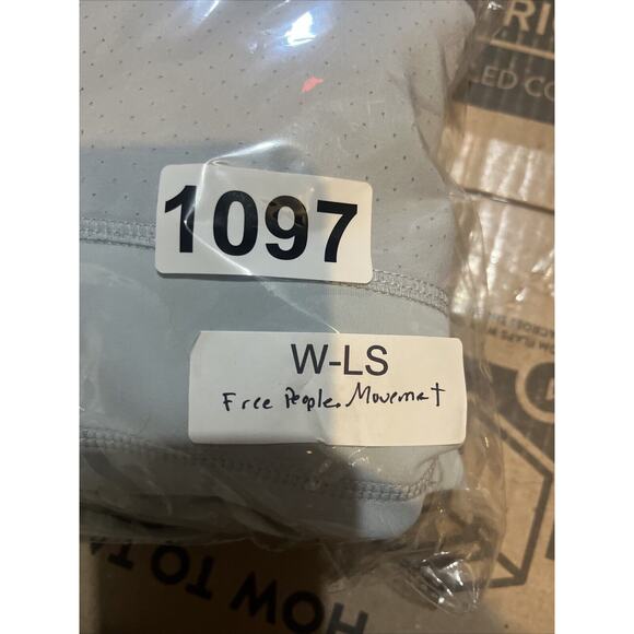 Free People Movement Light Blue Reach The Summit Cropped Hoodie Crop High Neck S - Picture 14 of 14